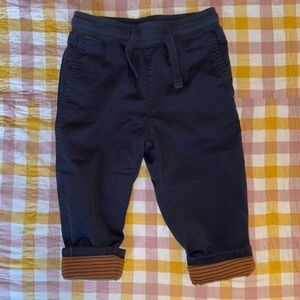 J.Crew Crewcuts Lined Dark Blue Pull-On Chino Pants Toddler Size 2
